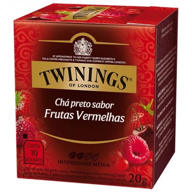 CHA TWININGS PRETO FRUTAS VERMELHAS 20GR