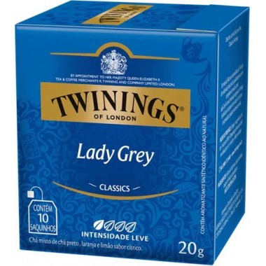CHA TWININGS PRETO LADY GREY 20GR