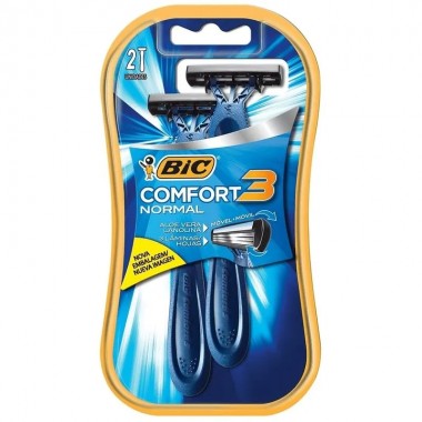 APARELHO BIC COMFORT 3 PELE NORMAL 2UN