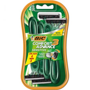 APARELHO BIC COMFORT 3 SENSITIVE  L4P3UN