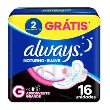ABSORVENTE ALWAYS NOT C ABAS LV16PG14UN