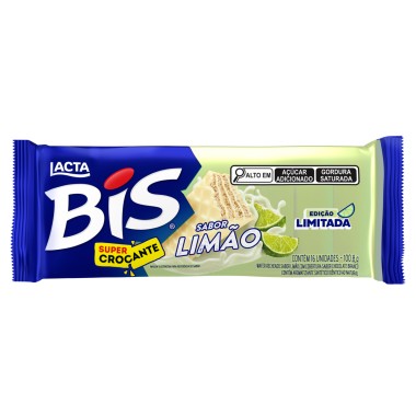 CHOCOLATE WAFER LACTA BIS LIMAO 100,8GR