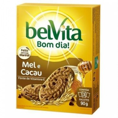 BISCOITO BELVITA MEL/CACAU 75g