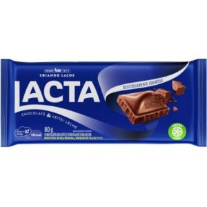 CHOCOLATE LACTA AO LEITE 80GR