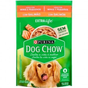 RACAO DOG CHOW ADULTO R PEQ SALMAO 100G