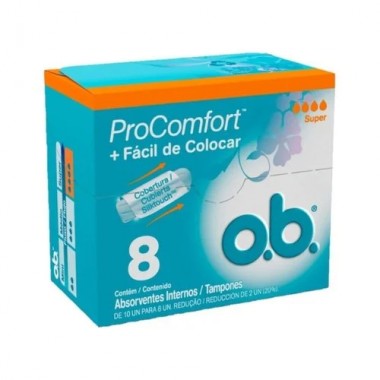 ABSORVENTE PROCOMFORT OB INT SUPER 8UN