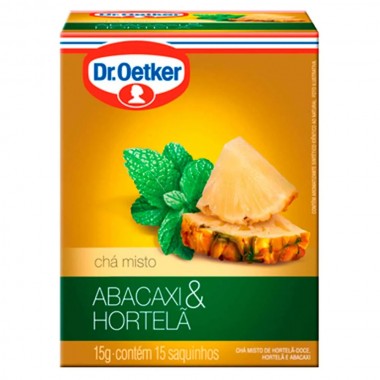 CHA DR OETKER ABACAXI C HORTELA 10GR