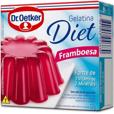 GELATINA DR OETKER DIET FRAMBOESA 12GR