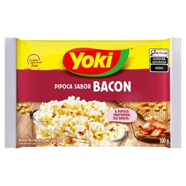 PIPOCA MICRO YOKI BACON 100GR