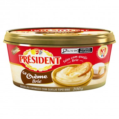 REQUEIJAO PRESIDENT QUEIJO BRIE 200GR