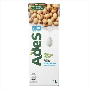 BEBIDA DE SOJA ADES ZERO ORIGINAL 1L