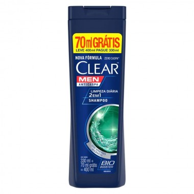 SHAMPOO CLEAR MEN LIMP DIA L400 P330ML