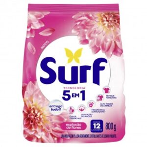 DETERGENTE PO SURF ROSA E FLOR 800GR