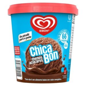 SORVETE KIBON CHICABON ZERO ACUCAR 800ML