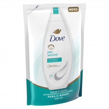 SABONETE DOVE PELE SENSIVEL SHT 200ML
