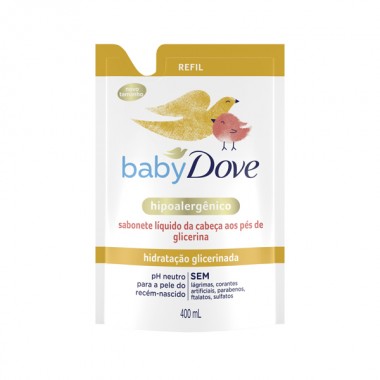 SABONETE DOVE BABY HIDRATA SHT 400ML