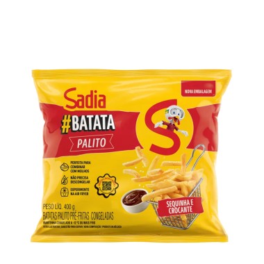 BATATA PALITO SADIA CONG 400GR