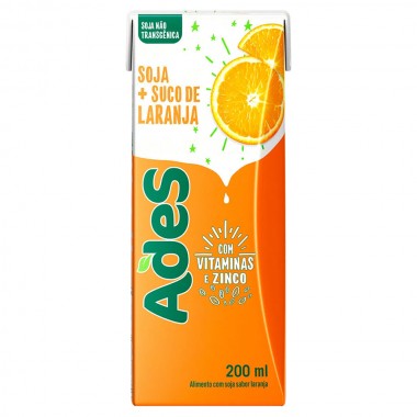 BEBIDA DE SOJA ADES LARANJA 200 ML