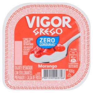 IOGURTE VIGOR GREGO MORANGO ZERO 90GR
