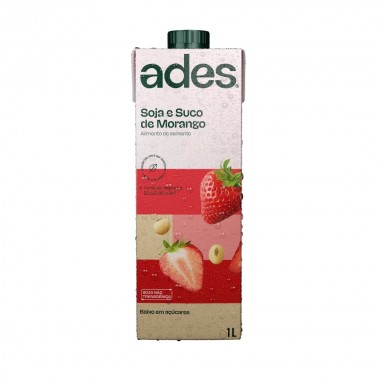BEBIDA SOJA ADES MORANGO 1L