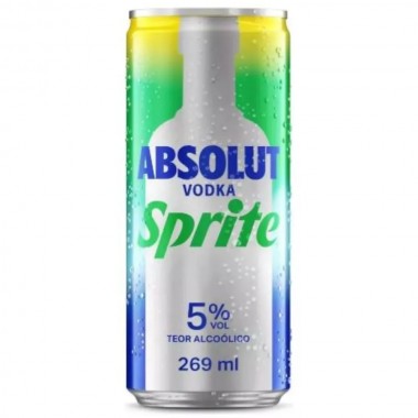 BEBIDA MISTA SPRITE VODKA ABSO LT 269ML