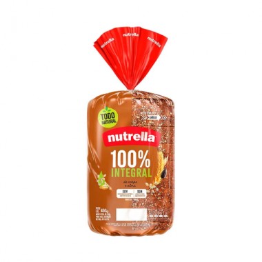 PAO NUTRELLA SUPREME 100 INTEGRAL 450GR
