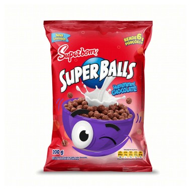 CEREAL SUPERBOM BALLS CHOCOLATE PCT 200G