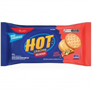 BISCOITO PARATI HOT CRACKER PIZZA 100GR