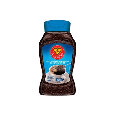 CAFE TRES CORACOES SOL DESCAF VD 50GR