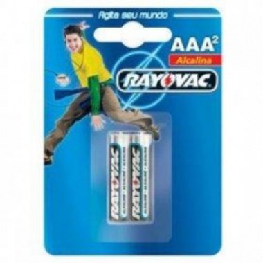 PILHA RAYOVAC PALITO ALCALINA 2UN