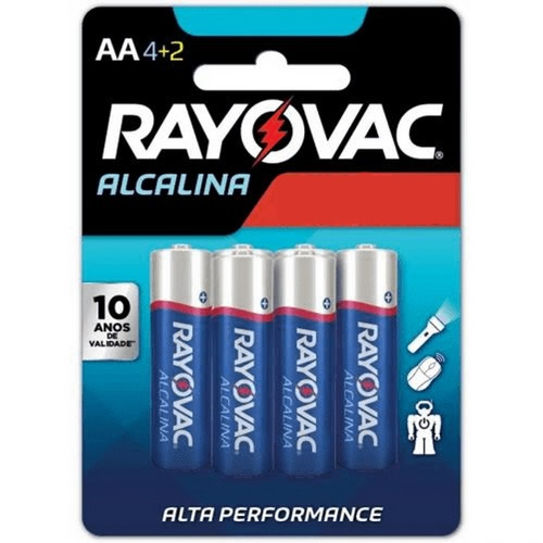 PILHA RAYOVAC PEQUENA ALCALINA 4UN