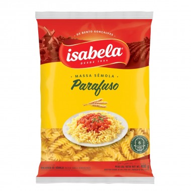 MASSA ISABELA SEMOLA PARAFUSO 400GR