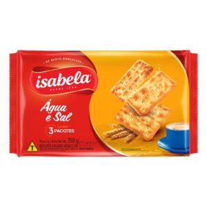 BISCOITO ISABELA AGUA E SAL 350GR