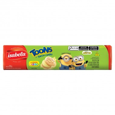 BISCOITO TOONS RECH TORTINHA LIM120GR