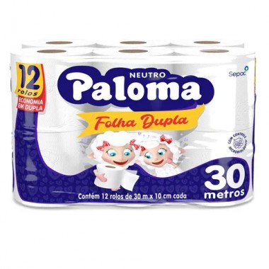 PAPEL HIG PALOMA FD NEUTRO 12X30M