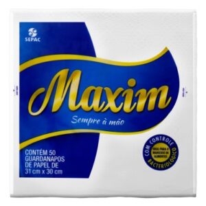 GUARDANAPO PAPEL MAXIM 31X30CM C/50UN