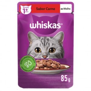 RACAO WHISKAS CARNE SHT 85GR