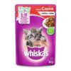 RACAO WHISKAS JUNIOR CARNE SHT 85GR