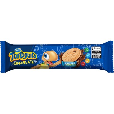 BISCOITO TORTUGUITA CHOCOLATE 86GR