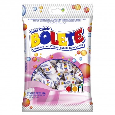 BALA DORI CHICLE BOLETE TUTTIFRUTTI 100G