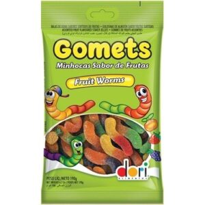 BALA DORI GOMETS MINHOCAS FRUTAS 150GR