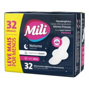 ABSORVENTE MILI NOTURNO SUAVE C ABA 32UN