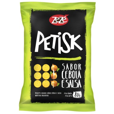 BISCOITO ZEZE PETISK CEBOLA SALSA 80GR