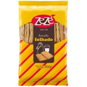 BISCOITO ZEZE FOLHADO SALGADO 300GR