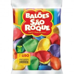 BALAO SAO ROQUE 7 LISO SORT C/50UN