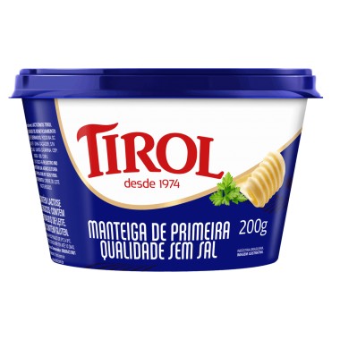 MANTEIGA TIROL TABLETE S SAL 200G
