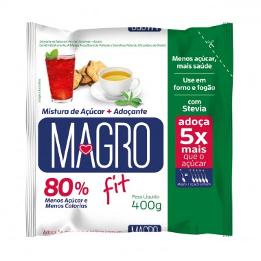 ADOCANTE MAGRO FIT STEVIA 400GR
