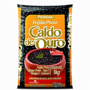 FEIJAO PRETO CALDO DE OURO 1KG