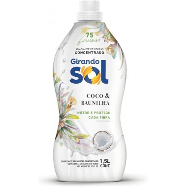 AMACIANTE GIRANDO SOL CONC COCO BAU 1,5L