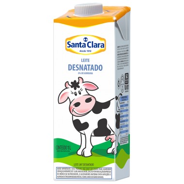 LEITE LV SANTA CLARA DESNATADO 1L